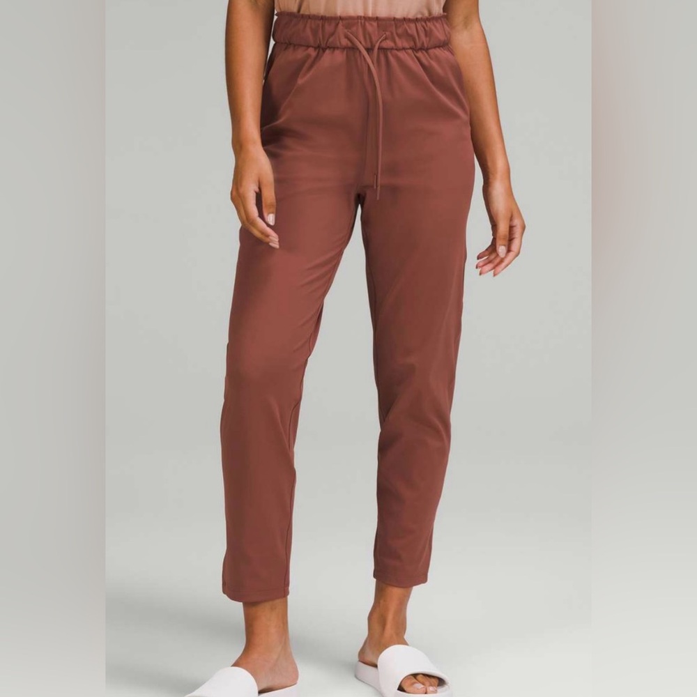 Lululemon Stretch High Rise Pant 7/8 Length ‘Ancient Copper’ Rust Brown Size 12